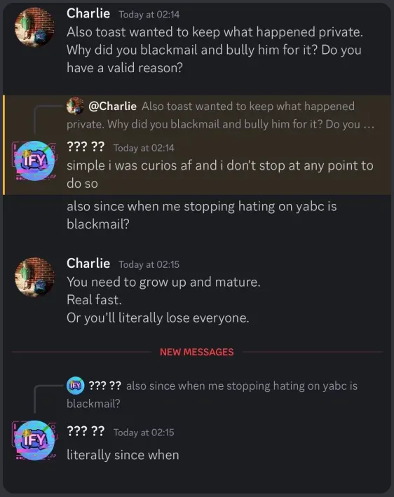 Matheus saying that he was curious