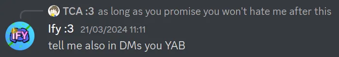 Matheus asking me to \